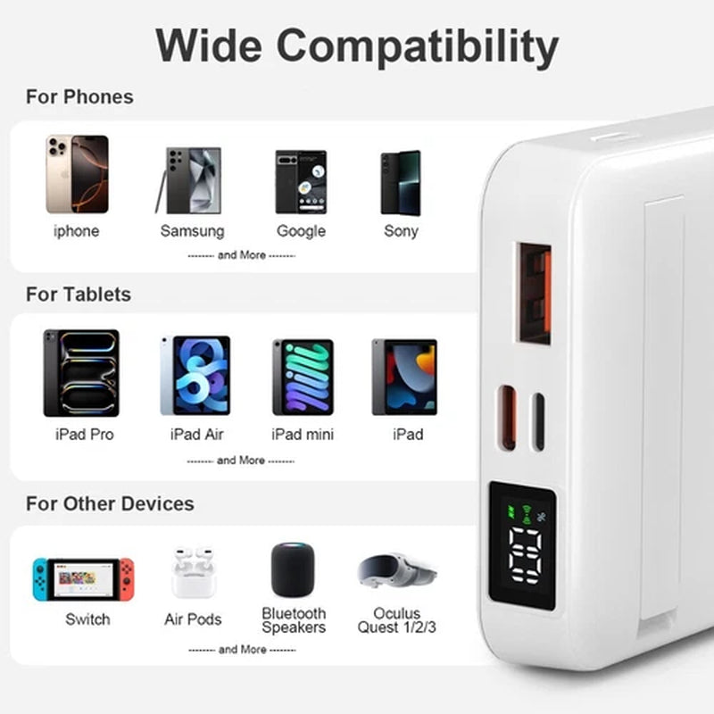 10000Mah Power Bank Magnetic Pack Wireless Charger for Iphone 16/15/14/13/12