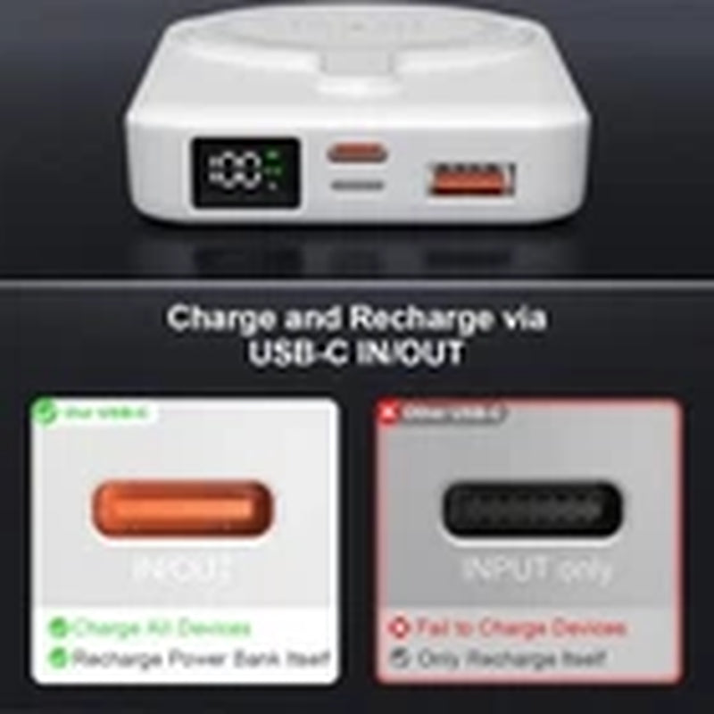 10000Mah Power Bank Magnetic Pack Wireless Charger for Iphone 16/15/14/13/12