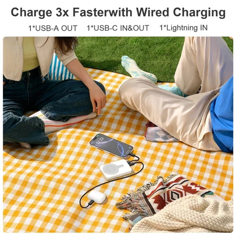 10000Mah Power Bank Magnetic Pack Wireless Charger for Iphone 16/15/14/13/12